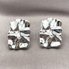 Arete Dormilona 02.455.0022 Rodio Laminado, Pulido, Rodinado