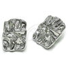 Arete Dormilona 02.455.0022 Rodio Laminado, Pulido, Rodinado