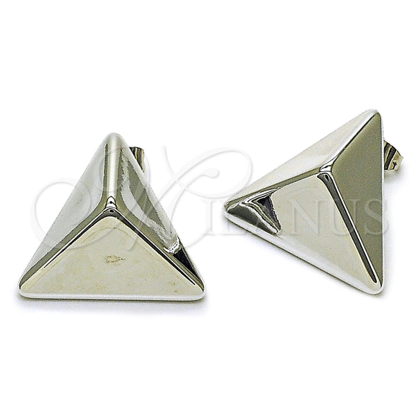 Arete Dormilona 02.455.0029 Rodio Laminado, Pulido, Rodinado