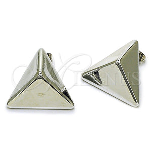 Arete Dormilona 02.455.0029 Rodio Laminado, Pulido, Rodinado