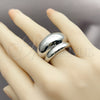 Anillo Elegante 01.213.0041.1 Rodio Laminado, Pulido, Rodinado (Talla Unica)