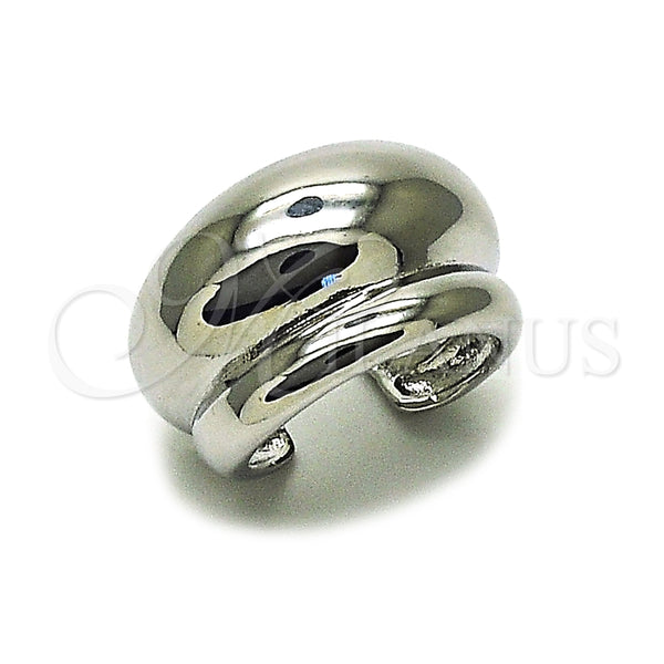 Anillo Elegante 01.213.0041.1 Rodio Laminado, Pulido, Rodinado (Talla Unica)