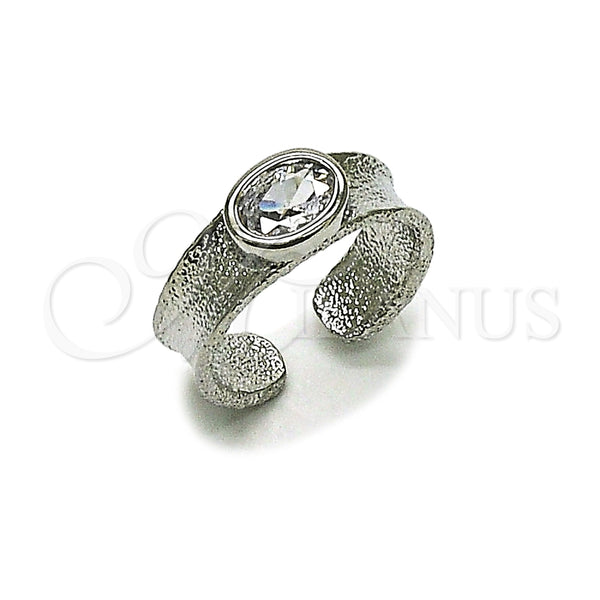 Anillo Multi Piedra 01.213.0083 Rodio Laminado, con Zirconia Cubica Blanca, Mate, Rodinado (Talla Unica)
