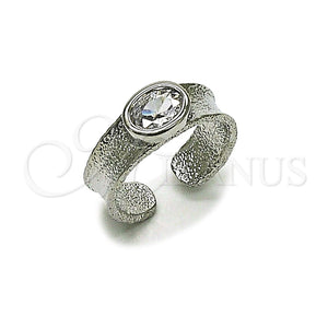Anillo Multi Piedra 01.213.0083 Rodio Laminado, con Zirconia Cubica Blanca, Mate, Rodinado (Talla Unica)