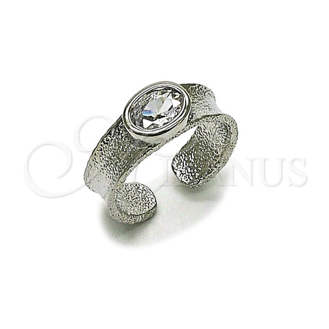 Anillo Multi Piedra 01.213.0083 Rodio Laminado, con Zirconia Cubica Blanca, Mate, Rodinado (Talla Unica)