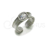 Anillo Multi Piedra 01.213.0083 Rodio Laminado, con Zirconia Cubica Blanca, Mate, Rodinado (Talla Unica)