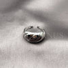 Anillo Elegante 01.213.0085 Rodio Laminado, Diseño de Torcido, Pulido, Rodinado (Talla Unica)