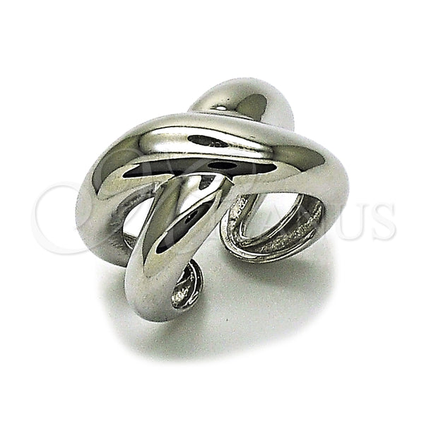 Anillo Elegante 01.213.0043.1 Rodio Laminado, Pulido, Rodinado (Talla Unica)