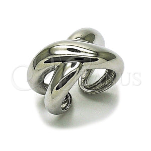 Anillo Elegante 01.213.0043.1 Rodio Laminado, Pulido, Rodinado (Talla Unica)