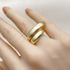 Anillo Elegante 01.318.0001 Oro Laminado, Pulido, Tono Dorado (Talla Unica)