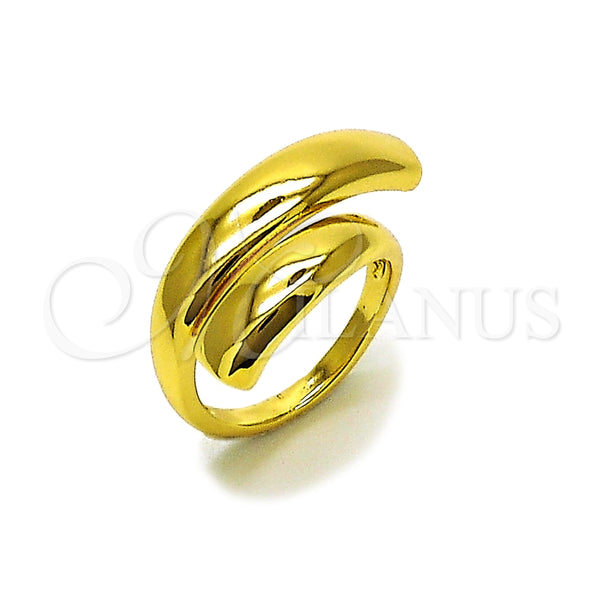Anillo Elegante 01.318.0001 Oro Laminado, Pulido, Tono Dorado (Talla Unica)
