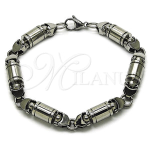 Pulsera Solida 03.461.0002.1.09 Acero Inoxidable, Pulido, Tono Plateado (Grosor 09 MM, 9 Pulgadas de Largo)