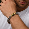 Pulsera Solida 03.461.0004.1.09 Acero Inoxidable, Pulido, Dos Tonos (Grosor 08.7 MM, 9 Pulgadas de Largo)