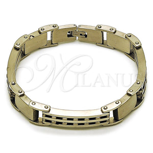 Pulsera Solida 03.461.0009.09 Acero Inoxidable, Pulido, Tono Plateado (Grosor 14.2 MM, 9 Pulgadas de Largo)