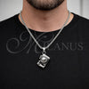 Collares con Dije 04.461.0004.24 Acero Inoxidable, Pulido, Tono Plateado (Grosor 03 MM, 24 Pulgadas de Largo)