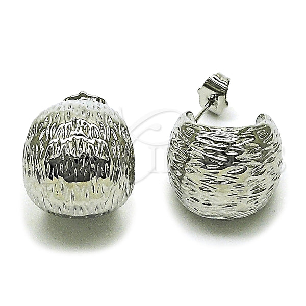 Argolla Pequeña 02.163.0240.1.20 Rodio Laminado, Diamantado, Rodinado