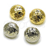 Arete Dormilona 02.163.0428 Oro Laminado, Diamantado, Tono Dorado