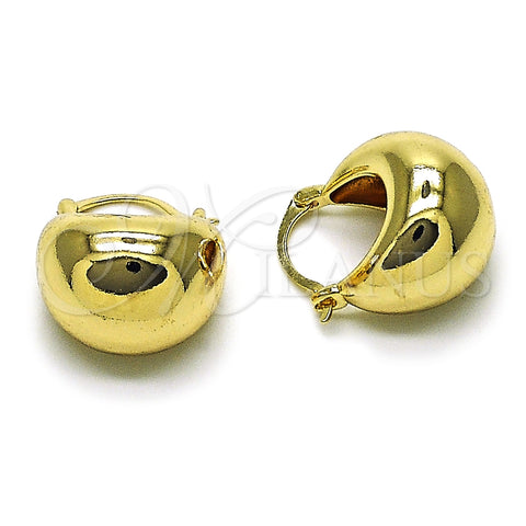 Argolla Pequeña 02.163.0430.22 Oro Laminado, Pulido, Tono Dorado