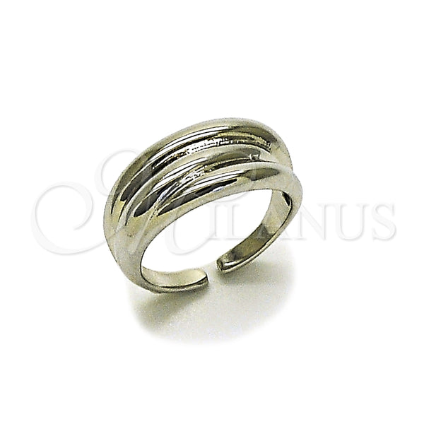Anillo Elegante 01.163.0018.1 Rodio Laminado, Pulido, Rodinado (Talla Unica)