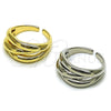 Anillo Elegante 01.163.0018.1 Rodio Laminado, Pulido, Rodinado (Talla Unica)