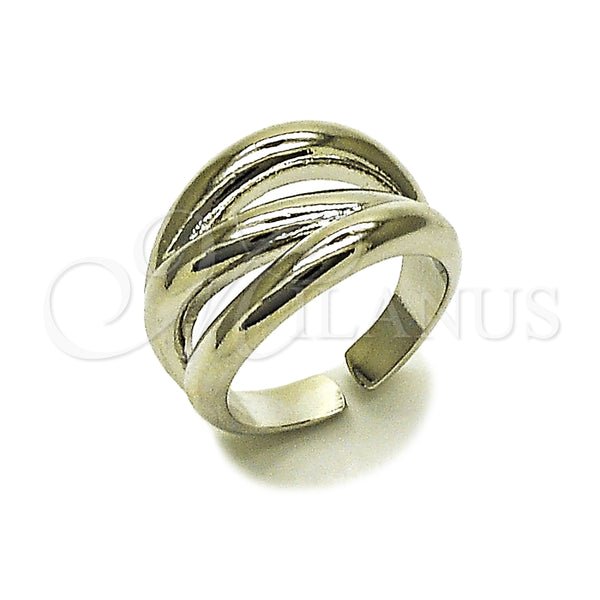 Anillo Elegante 01.163.0019.1 Rodio Laminado, Pulido, Rodinado (Talla Unica)
