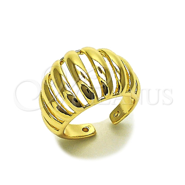 Anillo Elegante 01.163.0020 Oro Laminado, Pulido, Tono Dorado (Talla Unica)