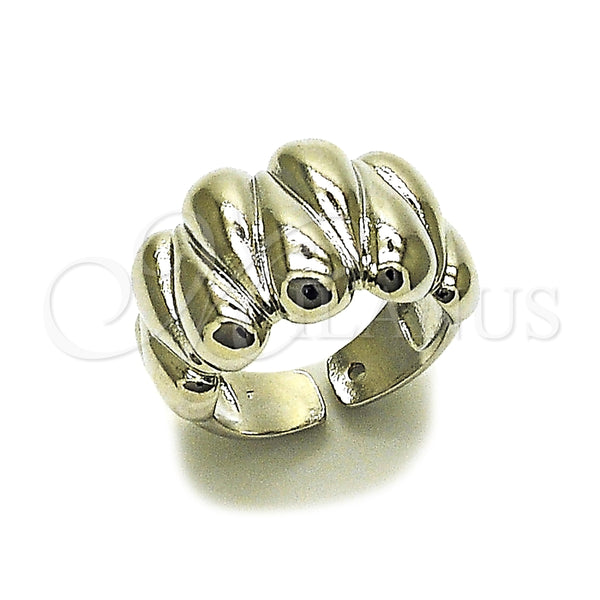 Anillo Elegante 01.163.0021.1 Rodio Laminado, Diseño de Corazón, Pulido, Rodinado (Talla Unica)