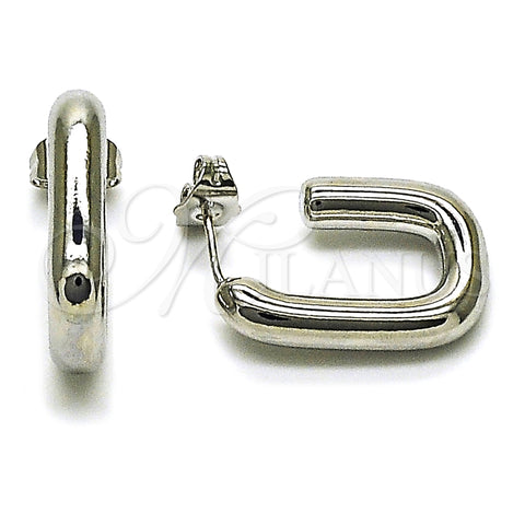 Argolla Pequeña 02.385.0015.1.15 Rodio Laminado, Pulido, Rodinado