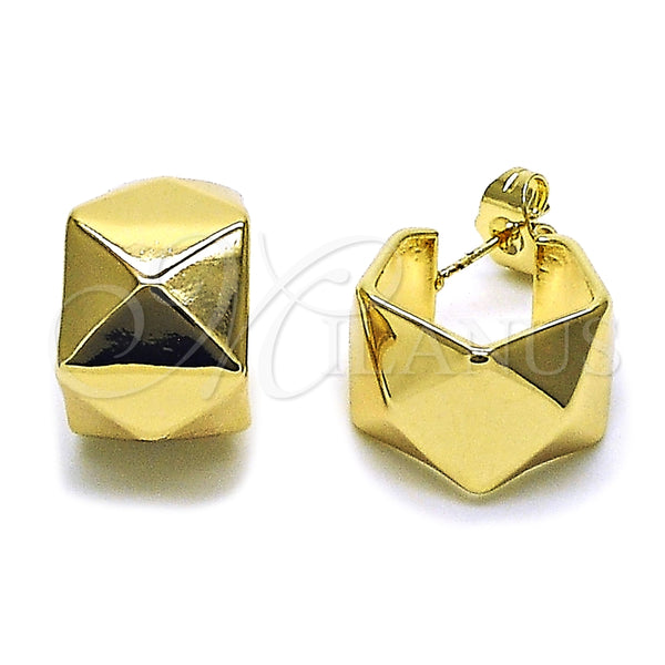 Argolla Pequeña 02.413.0004.18 Oro Laminado, Pulido, Tono Dorado