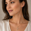 Dije Religioso 05.342.0245 Oro Laminado, Diseño de Cruz, con Zirconia Cubica Blanca, Pulido, Tono Dorado