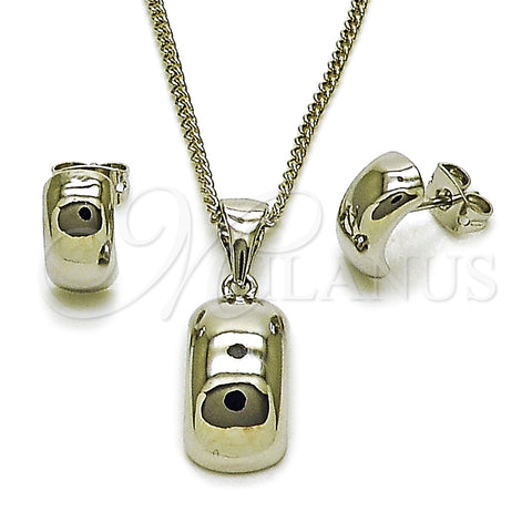 Juego de Arete y Dije de Adulto 10.342.0159.1 Rodio Laminado, Pulido, Rodinado