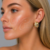 Argolla Huggie 02.465.0021.25 Oro Laminado, con Zirconia Cubica Blanca, Pulido, Tono Dorado
