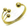 Aro Individual 07.213.0028 Oro Laminado, Diseño de Bola, Pulido, Tono Dorado (Grosor 06.2 MM, Talla Unica)