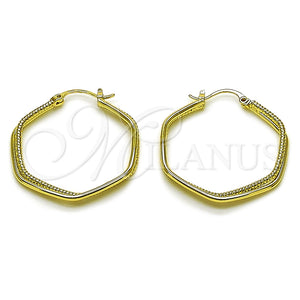 Argolla Mediana 02.213.0941.30 Oro Laminado, Diamantado, Tono Dorado