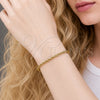 Pulsera Básica 5.222.036.06 Oro Laminado, Diseño de Rope, Pulido, Tono Dorado (Grosor 02.5 MM, 6 Pulgadas de Largo)