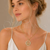 Dije Elegante 05.459.0014 Oro Laminado, Diseño de Mama y Corazón, con Zirconia Cubica Blanca, Pulido, Tono Dorado