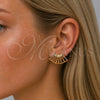 Arete Dormilona 02.204.0096 Oro Laminado, con Zirconia Cubica Multicolor, Pulido, Tono Dorado