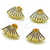 Arete Dormilona 02.204.0096 Oro Laminado, con Zirconia Cubica Multicolor, Pulido, Tono Dorado