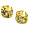 Anillo Multi Piedra 01.424.0009 Oro Laminado, Diseño de Baguette, con Zirconia Cubica Blanca, Pulido, Tono Dorado (Talla Unica)
