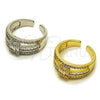 Anillo Multi Piedra 01.424.0011.1 Rodio Laminado, Diseño de Baguette y Cluster, con Zirconia Cubica Blanca y Micro Pave Blanca, Pulido, Rodinado (Talla Unica)