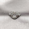 Anillo Multi Piedra 01.266.0083.1 Rodio Laminado, Diseño de Baguette, con Zirconia Cubica Blanca, Pulido, Rodinado (Talla Unica)