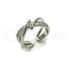 Anillo Multi Piedra 01.266.0086.1 Rodio Laminado, con Micro Pave Blanca, Pulido, Rodinado (Talla Unica)