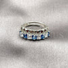 Anillo Multi Piedra 01.266.0087.3 Rodio Laminado, con Zirconia Cubica Zafiro Azul y Blanca, Pulido, Rodinado (Talla Unica)