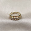 Anillo Multi Piedra 01.266.0087.4 Oro Laminado, con Zirconia Cubica Blanca, Pulido, Tono Dorado (Talla Unica)