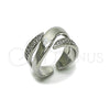 Anillo Multi Piedra 01.266.0088.1 Rodio Laminado, con Zirconia Cubica Blanca, Pulido, Rodinado (Talla Unica)