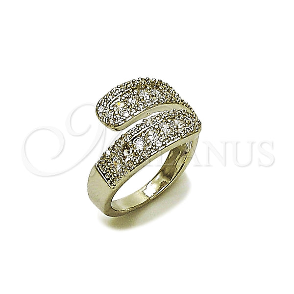 Anillo Multi Piedra 01.266.0093.1 Rodio Laminado, Diseño de Cluster y Gota, con Zirconia Cubica Blanca, Pulido, Rodinado (Talla Unica)