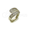 Anillo Multi Piedra 01.266.0093.1 Rodio Laminado, Diseño de Cluster y Gota, con Zirconia Cubica Blanca, Pulido, Rodinado (Talla Unica)