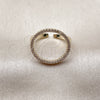 Anillo Multi Piedra 01.266.0103 Oro Laminado, con Micro Pave Blanca, Pulido, Tono Dorado (Talla Unica)