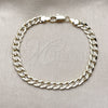 Pulsera Básica 04.213.0155.07 Oro Laminado, Diseño de Miami Cubana, Pulido, Tono Dorado (Grosor 06.1 MM, 8 Pulgadas de Largo)