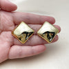 Arete Dormilona 02.467.0004 Acero Inoxidable, Pulido, Tono Dorado